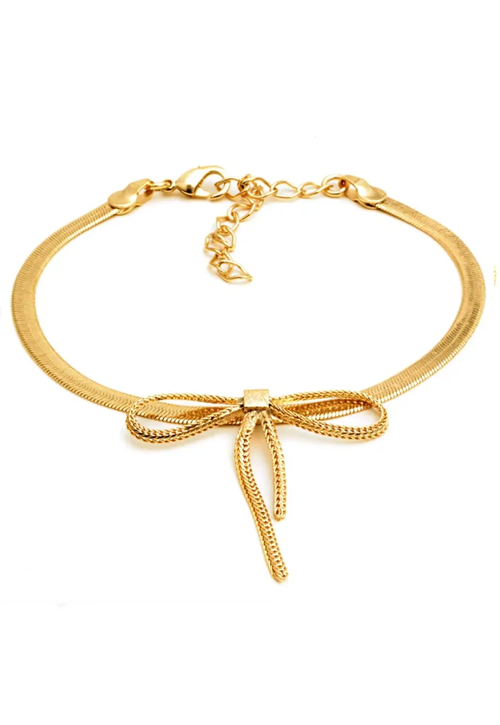 Pulseira Laço Banhado A Ouro 18k