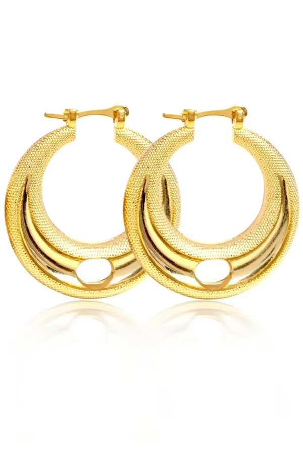 Brinco Argola Atacado Banhado A Ouro