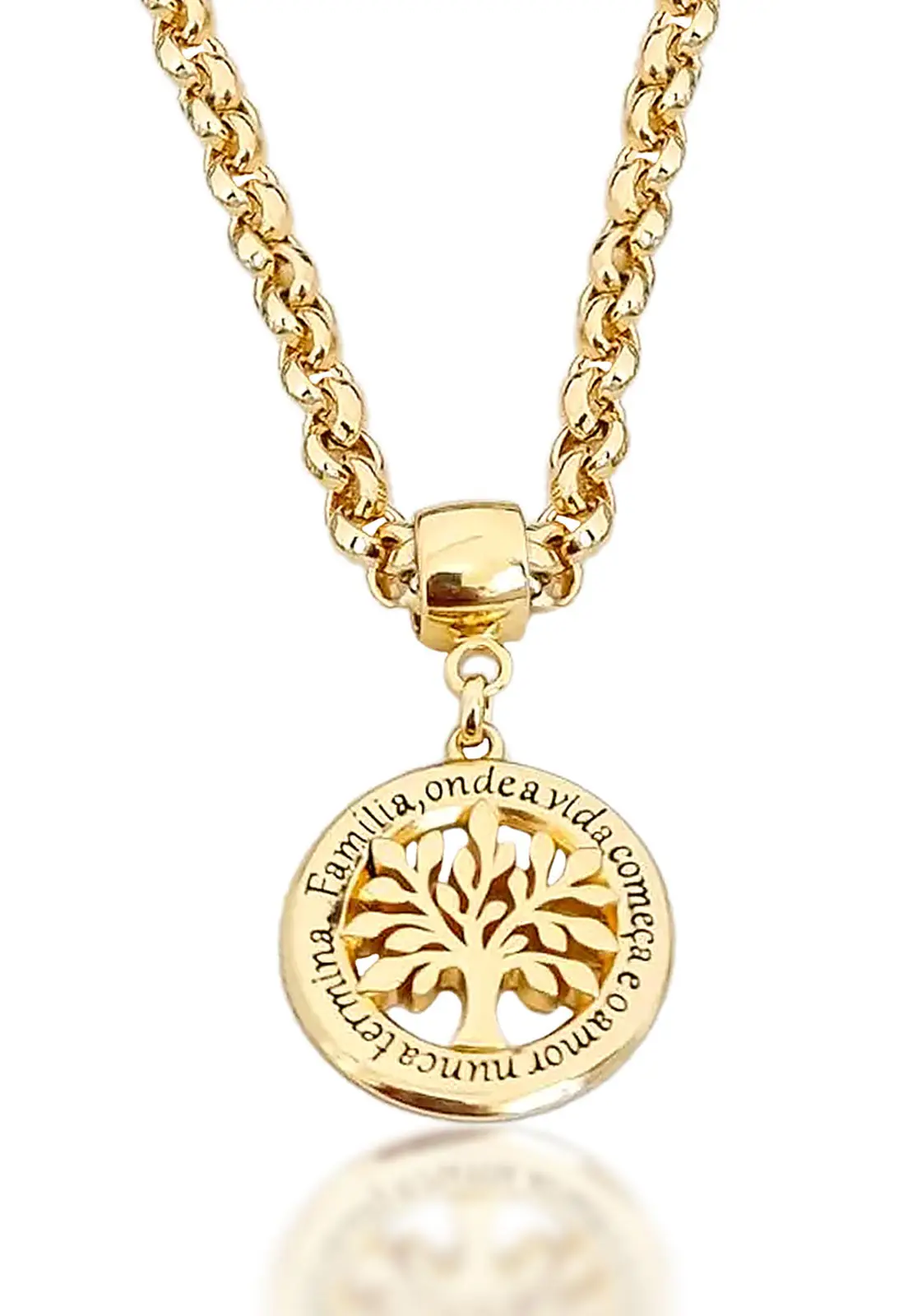 Colar Árvore Da Vida Banhado a Ouro 18k Colar Árvore Da Vida Banhado a Ouro 18k
