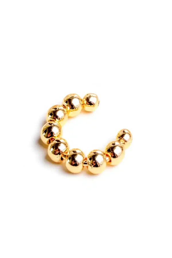 Piercing Fake Bolinhas Banhado a Ouro 18k